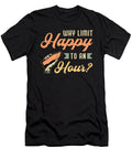Why Limit Happy to an Hour Bartender Funny Gift Tshirtconcepts Marvin Poppe T-Shirt