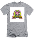 Wild Hog Biting Pickle Circle Mascot Aloysius Patrimonio T-Shirt