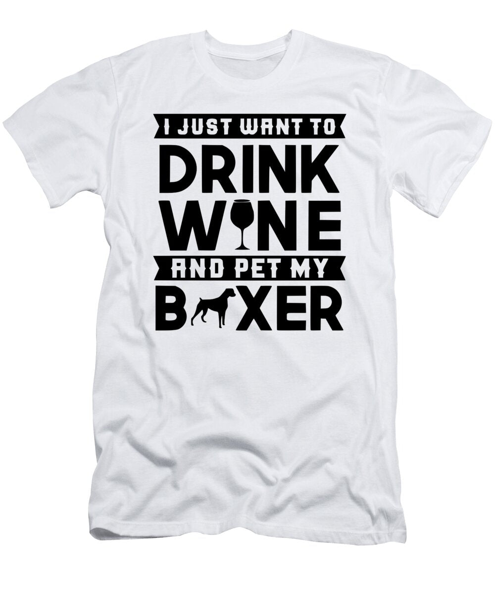 Wine and Boxer Titan T-Shirt