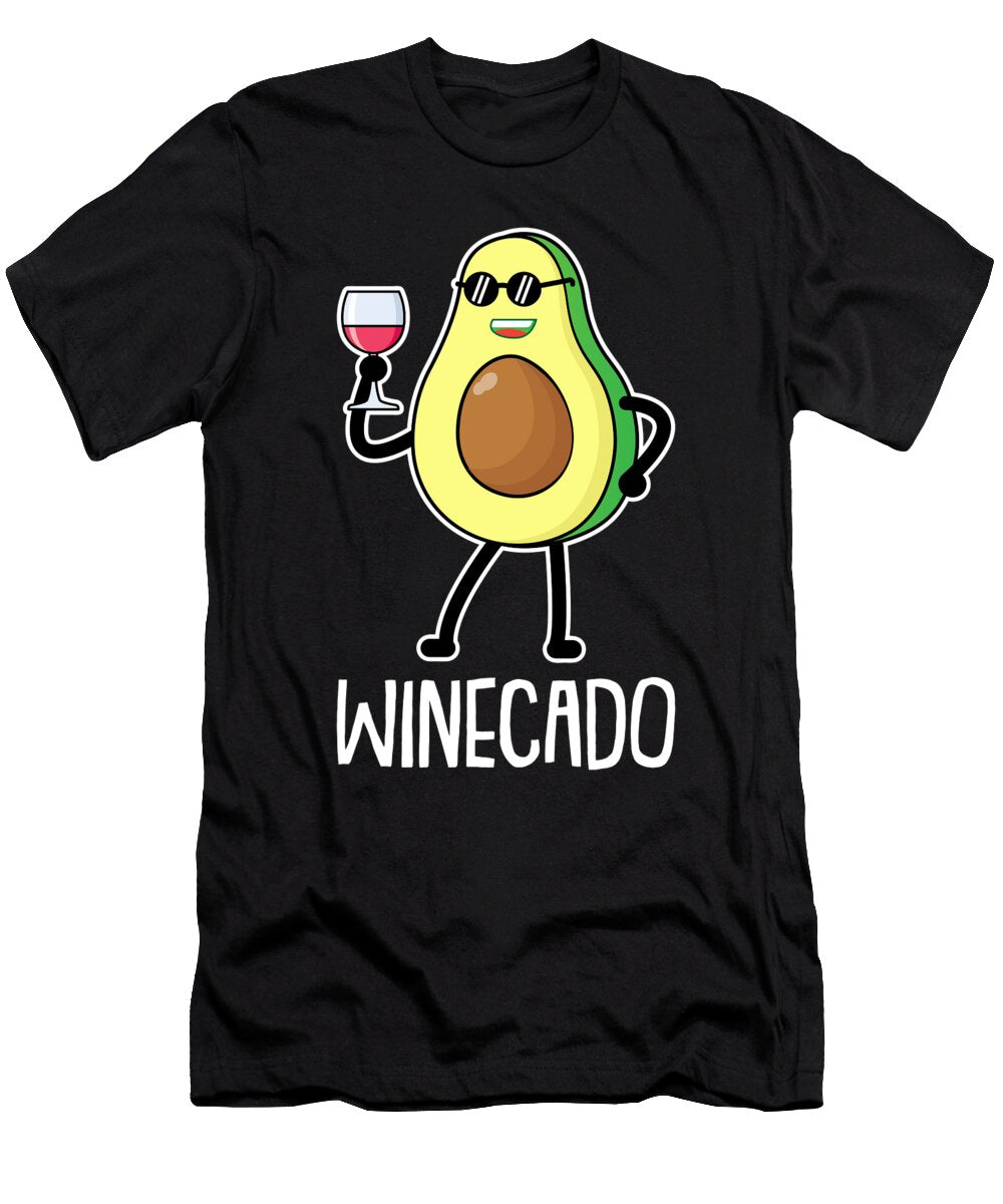 Wine Avocado Tasting Drinks Vino Alcohol Wine Crazy Squirrel T-Shirt