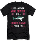 Wine Drinker Shark Diving Diver Petrona Romero T-Shirt