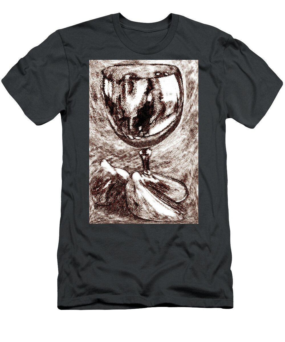 Wine Glass and Figs Still Life Ben and Raisa Gertsberg T-Shirt