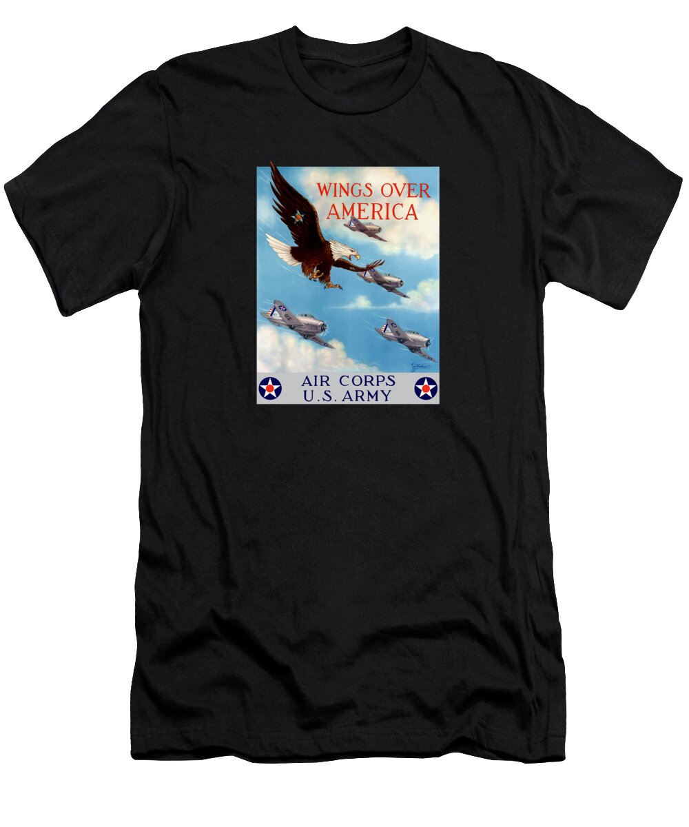 Wings Over America Air Corps US Army War Is Hell Store T-Shirt