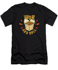Wok and Roll Funny Asian Food Quote Licensed Art T-Shirt