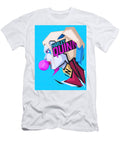 Woman Blowing Bubblegum in Profile Matcha Coffe T-Shirt