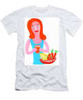 Woman Drinking Healthy Juice From Fruit Ikon Ikon Images T-Shirt