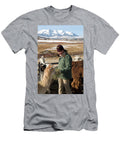 Woman Feeding Alpacas Ridgeway Kennan Harvey T-Shirt