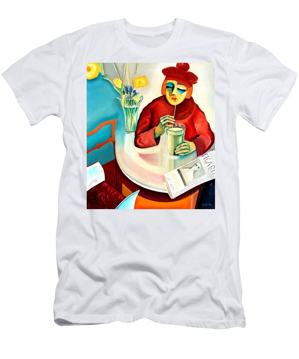 Woman in a Cafe Bo Von Zweigbergk T-Shirt
