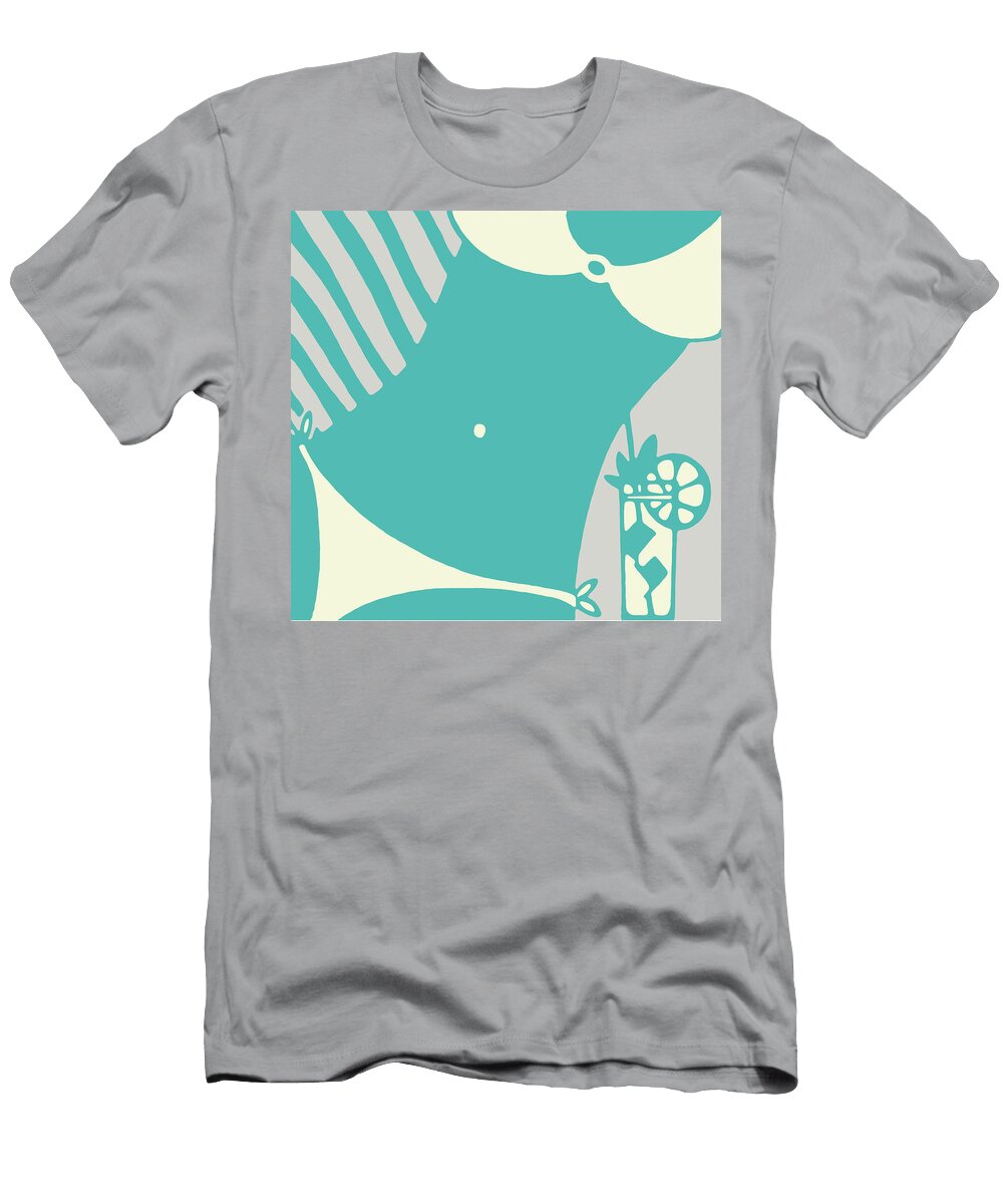 Woman in Bikini Csa Images T-Shirt