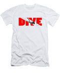 Woman Scuba Diving Diver Down Flag Macdonald Creative Studios T-Shirt