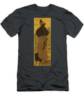 Woman Standing Beside a Balustrade with a Poodle Paul Ranson T-Shirt