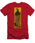 Woman Standing Beside Railing with Poodle Paul Ranson T-Shirt