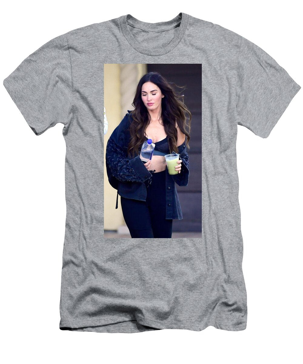 Woman Walking Holding Water Smoothie Lucas Emily T-Shirt