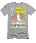 Woman Walking in the City with Poodle Csa Images T-Shirt