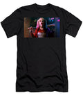 Woman with Baseball Bat Street Scene Matcha Coffe T-Shirt