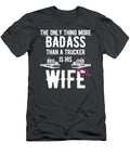 Womens Badass Trucker Wife Design Gift for Truck D Mylo Aoibhe T-Shirt