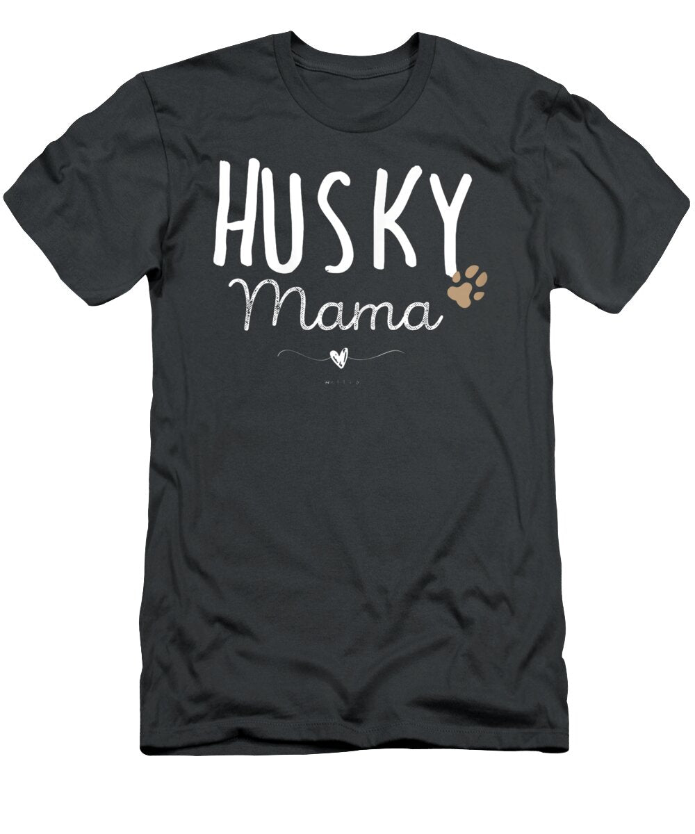 Womens Husky Mama Husky Mom Dog Lover Siberian Husky Mom Paw Remy Nneoma T-Shirt