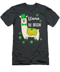 Womens Llama Be Irish St Patricks Day Cute Alpaca Leprechaun Julie Hurst T-Shirt
