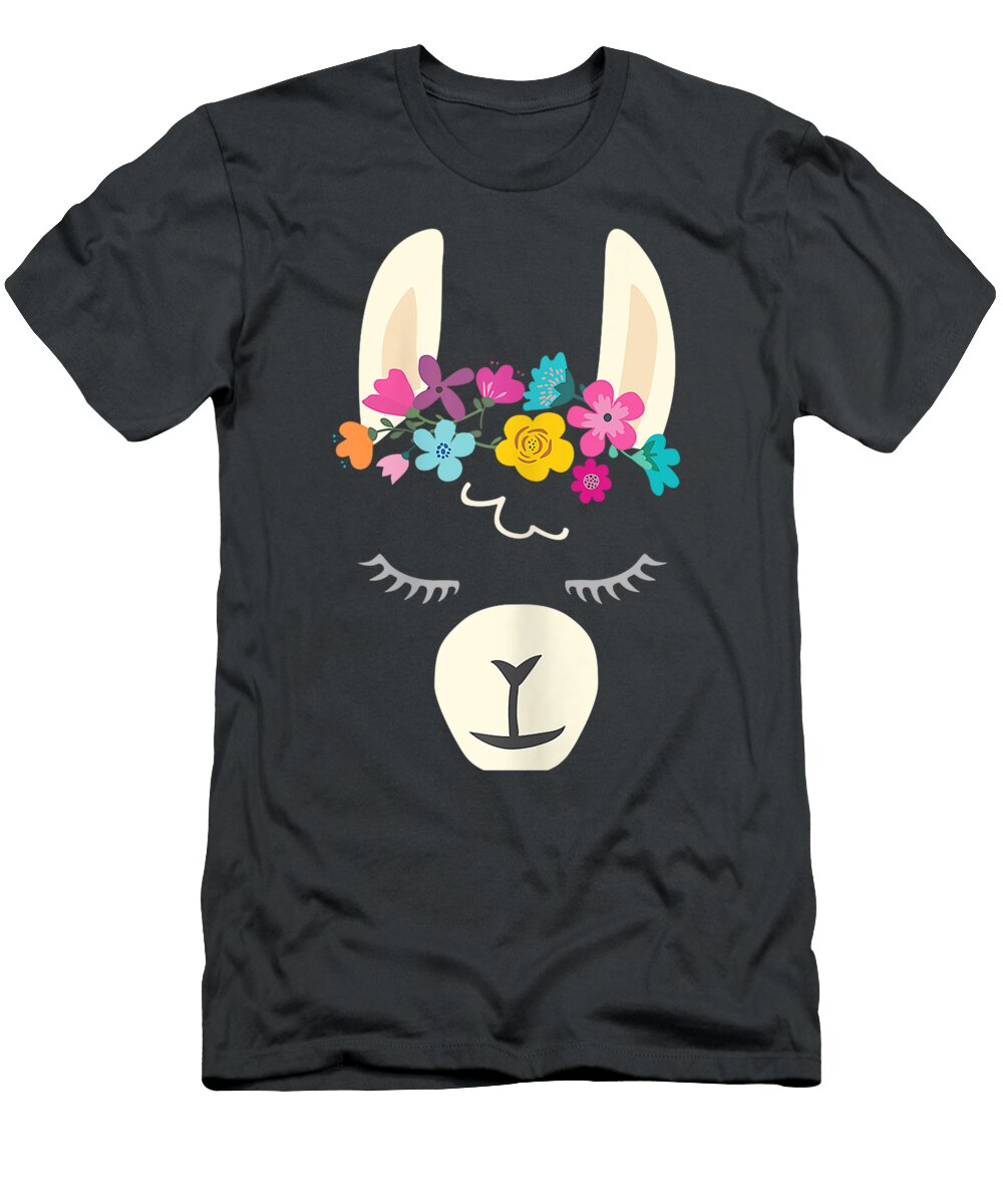 Womens Mama Llama Alpaca Lovers Mothers Idea Oliveg Jamie T-Shirt