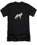 Woods Forest Loge Wolf with Aspen Trees Audrey Jeanne Roberts T-Shirt