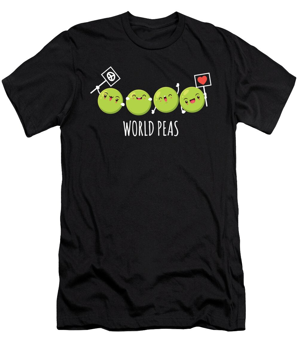 World Peas Vegan Vegan Vegetables Pea Moon T-Shirt