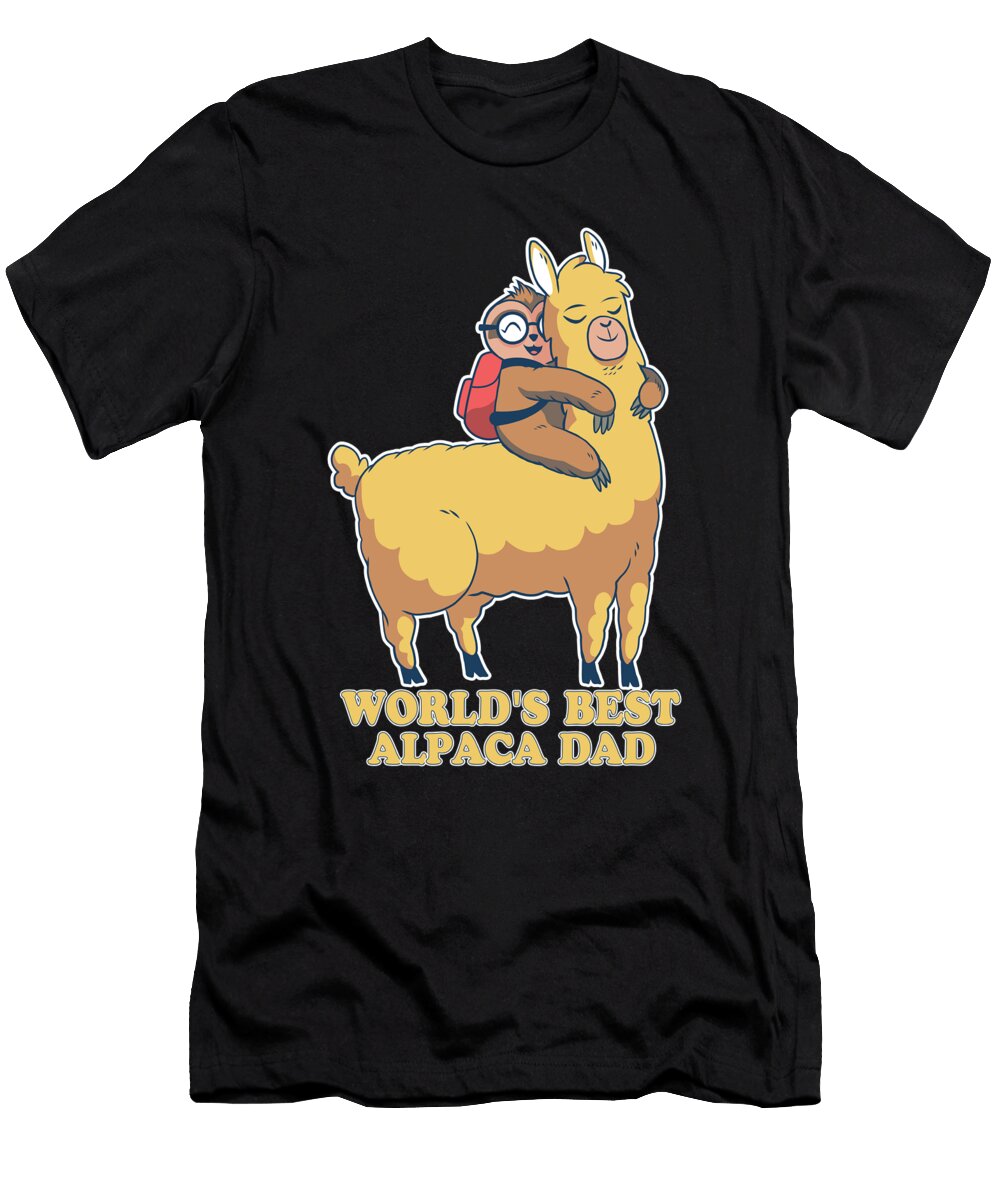 Worlds Best Alpaca Dad Tenshirt T-Shirt