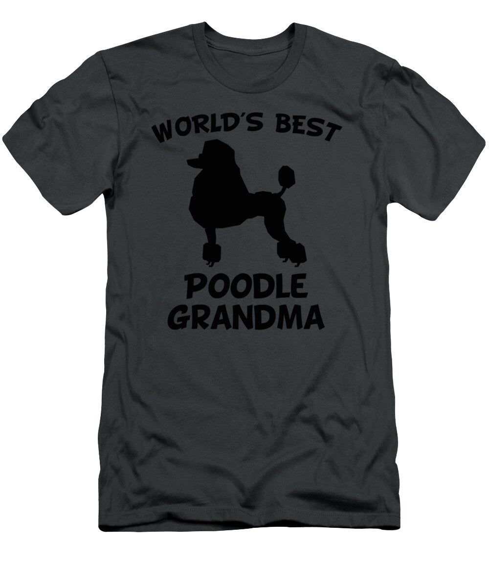 Worlds Best Poodle Grandma Dog Owner Lars Dottie T-Shirt