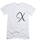 X in Black Simple Script Custom Home Fashions T-Shirt