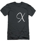 X in White Simple Script Custom Home Fashions T-Shirt