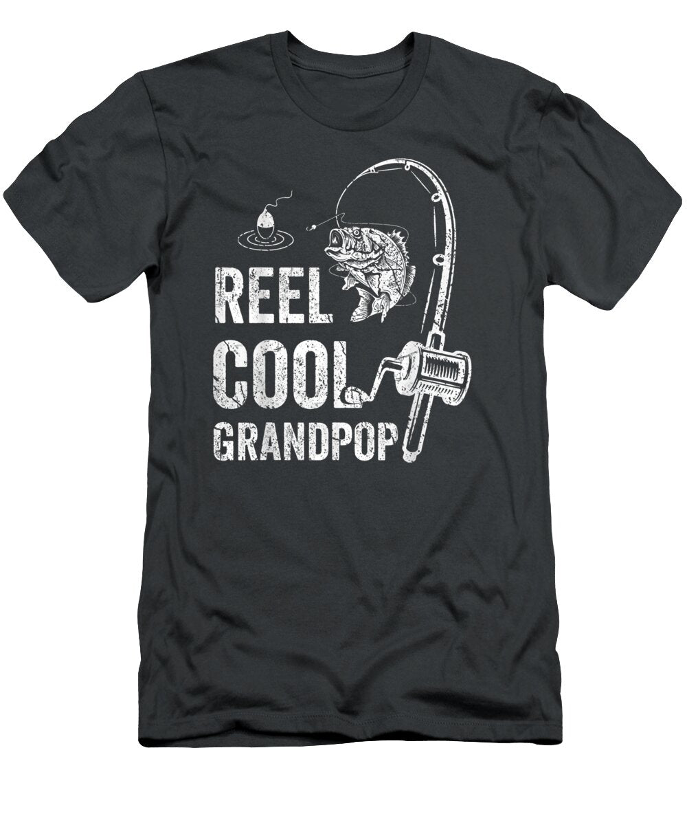 Y Reel Cool Grandpop Fishing Fathers Day Milo Verazo T-Shirt