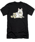 Yakutian Laika Dog with Stuffed Animal Zimstarus T-Shirt