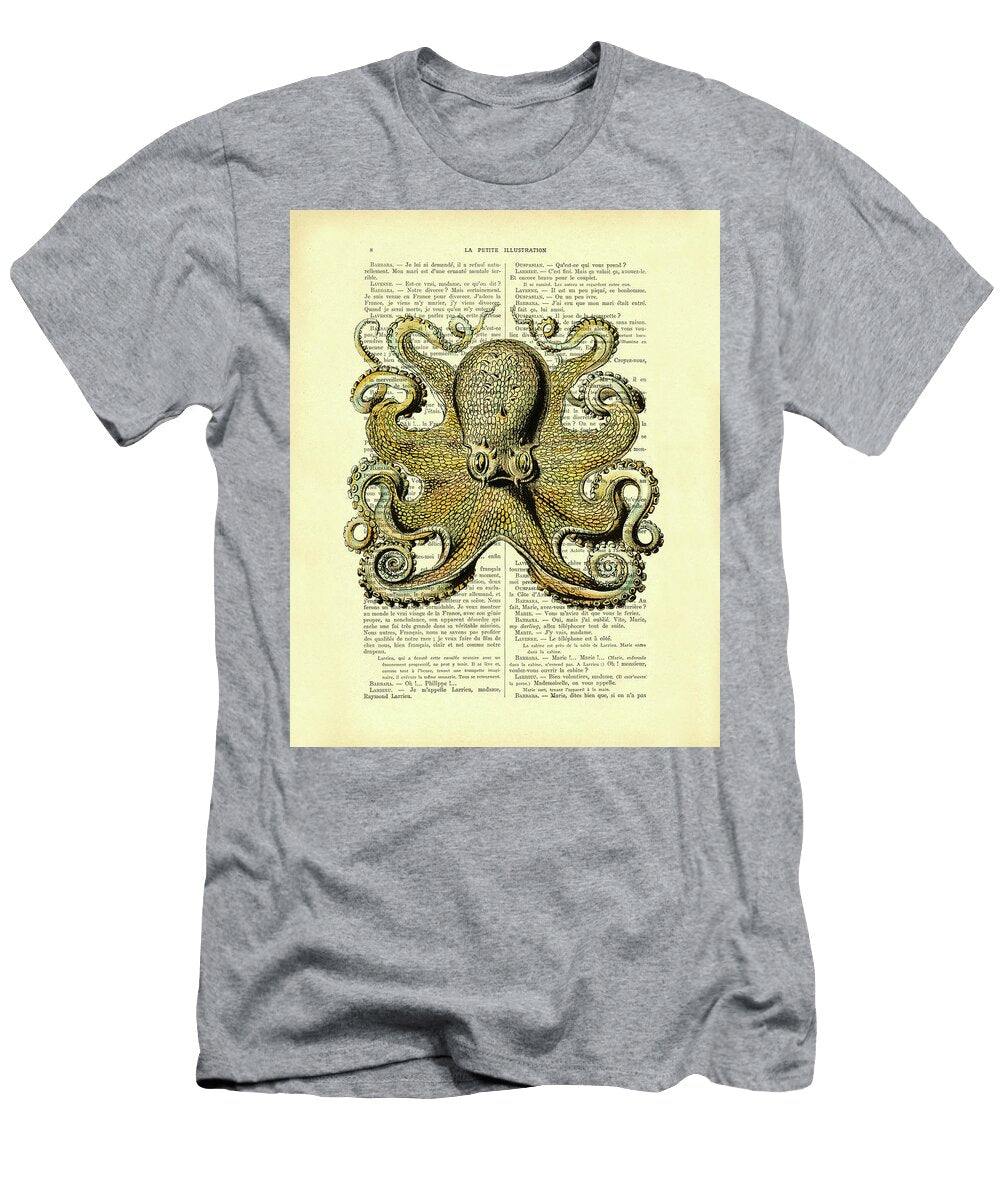 Yellow Octopus Madame Memento T-Shirt