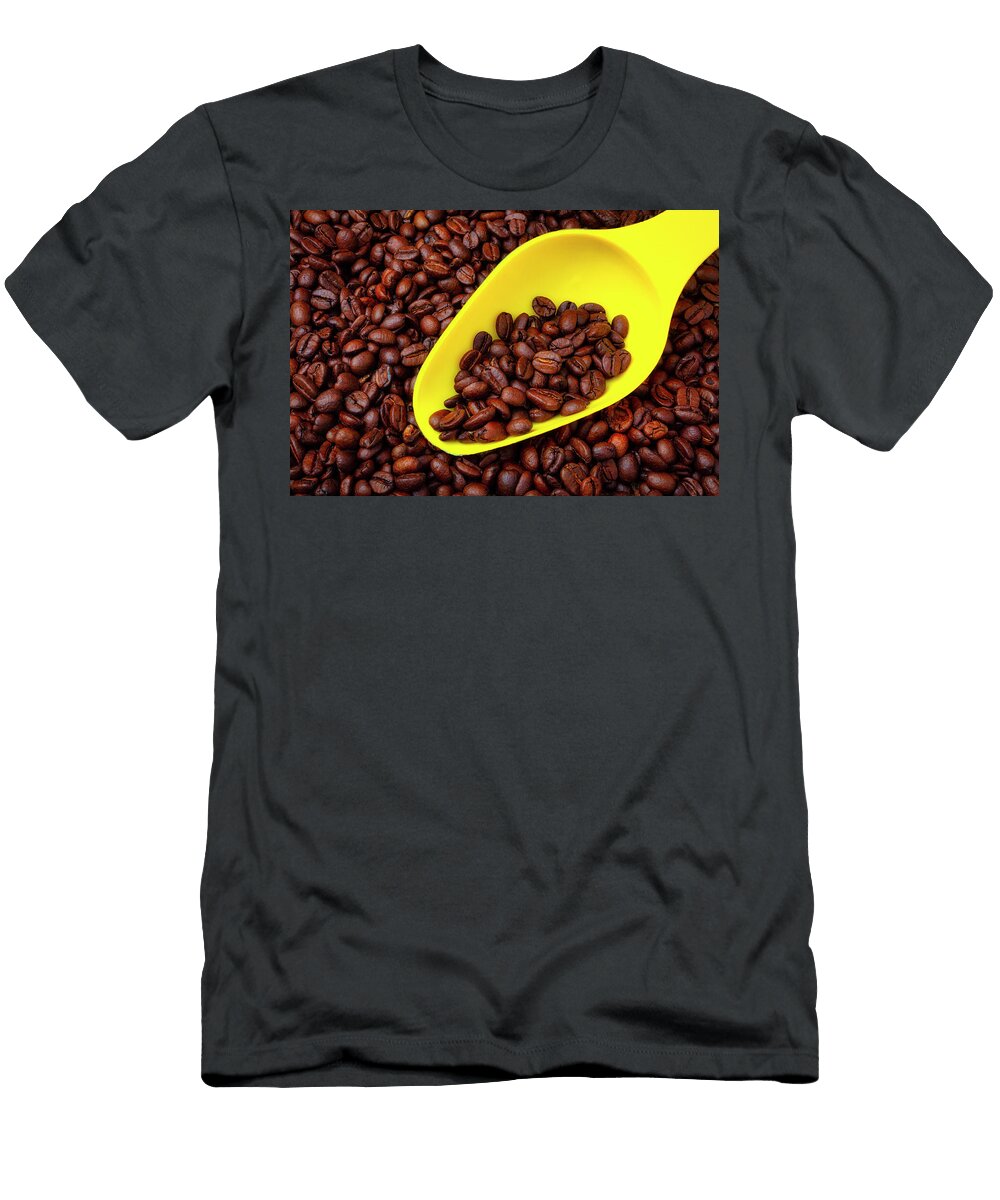 Yellow Scoop and Coffee Beans Garry Gay T-Shirt