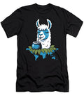 Yerba Mate Tea Drinking Llama Alpaca Moon T-Shirt