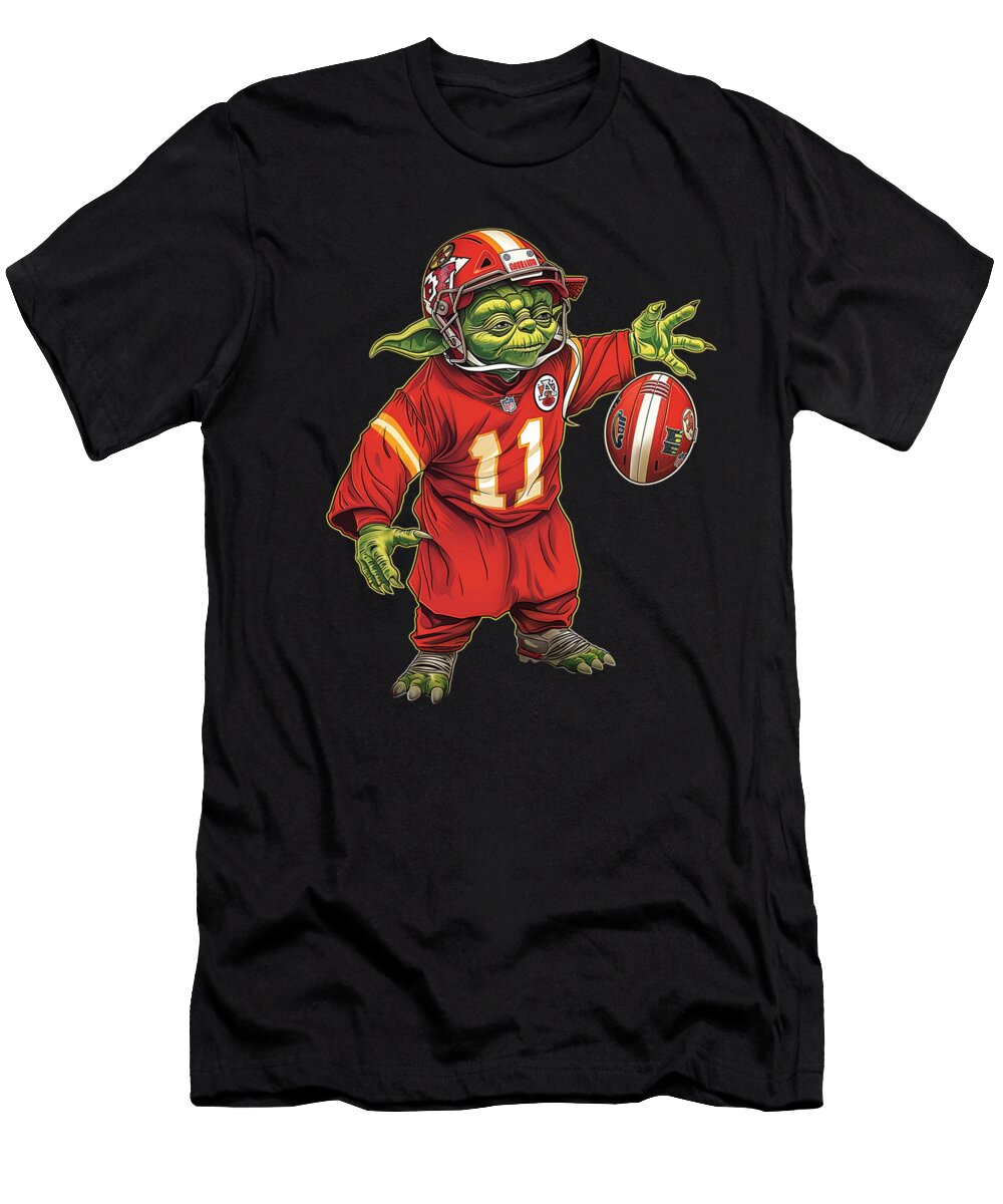 Yoda Vs Chiefs Astro Athleticism Robertz Schuler T-Shirt