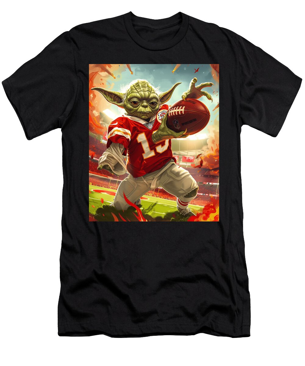 Yoda Vs Chiefs Coruscant Clash Robertz Schuler T-Shirt