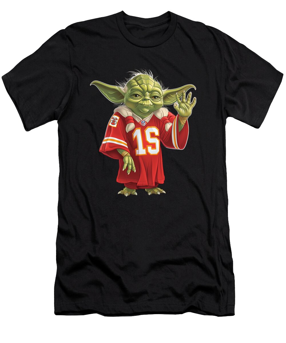 Yoda Vs Chiefs Mindtrick Maneuvers Robertz Schuler T-Shirt