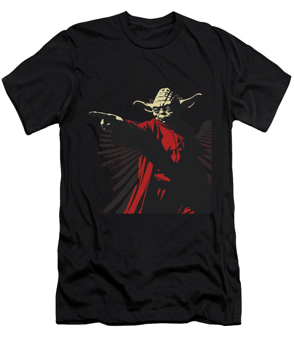 Yoda Vs Los Angeles Angels Logo Meditation Meets MLB Mizorey T-Shirt