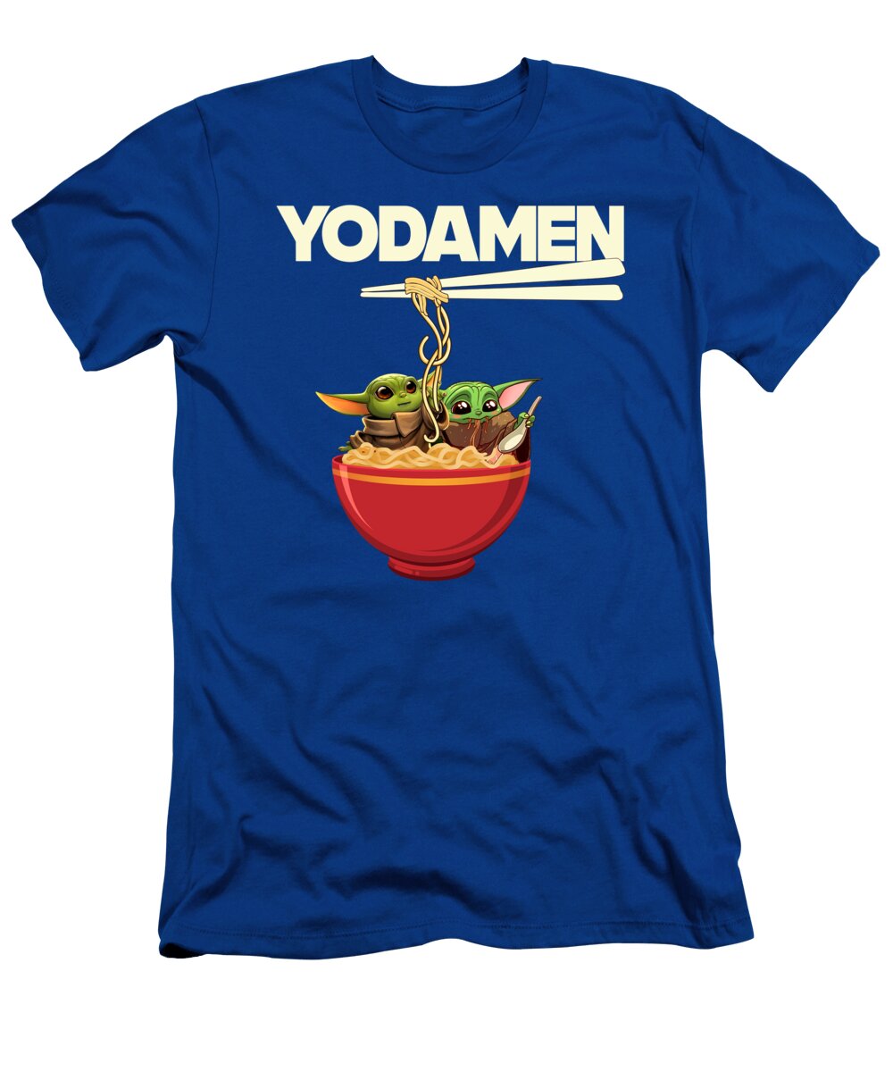 Yodamen Japanese Ramen Noodle Ramen Baby Yoda Funny Gift for Men Women Graphic Trending Unis Jennifer Gaster T-Shirt