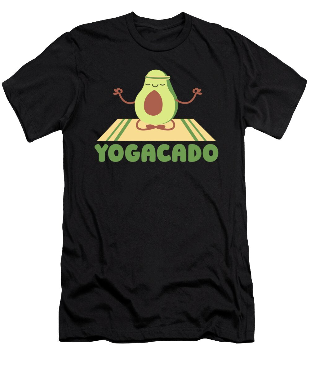 Yoga Avocado Training Yogi Yoga Crazy Squirrel T-Shirt