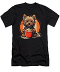 Yorkie Dog Anime Eating Ramen Bowl Cute Zyneu Gangd T-Shirt