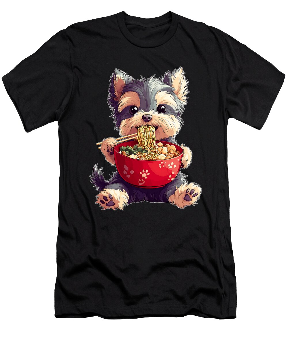 Yorkshire Terrier Yorkie Dog Japanese Ramen Zyneu Gangd T-Shirt