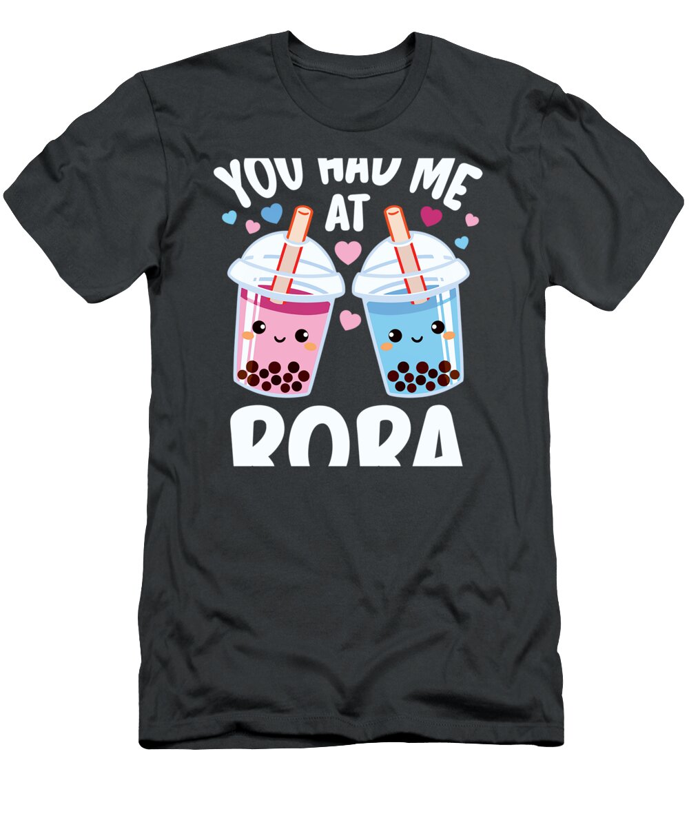 You Had Me At Boba Funny Bubble Tea Lover Kitz Esraa T-Shirt