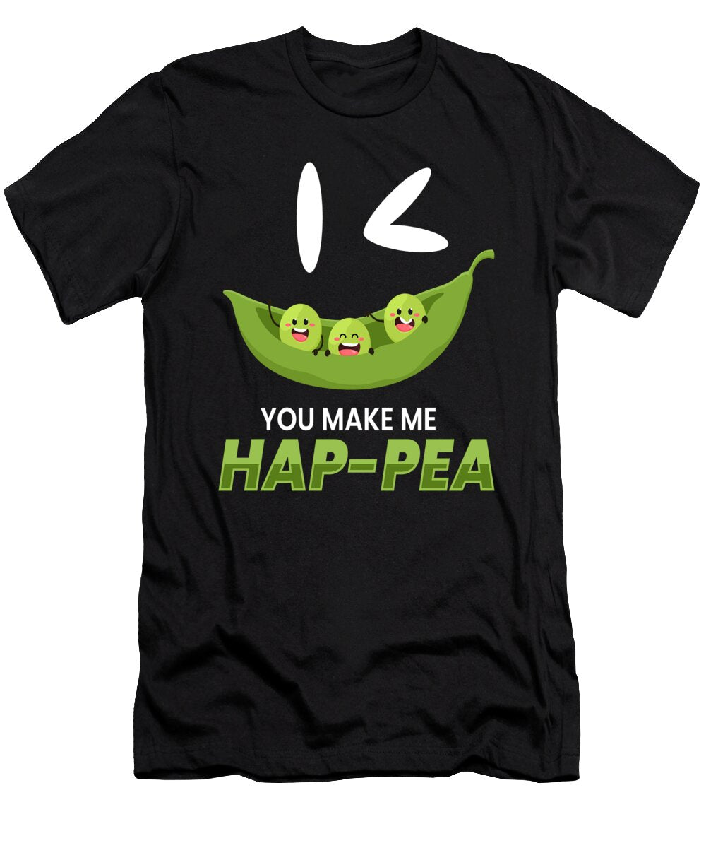 You Make Me Hap Pea Vegan Vegetables Moon T-Shirt