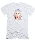 Young Beautiful Woman Holding a Bottle Cap in a Mouth Jorgo Photography Wall Art Gallery T-Shirt