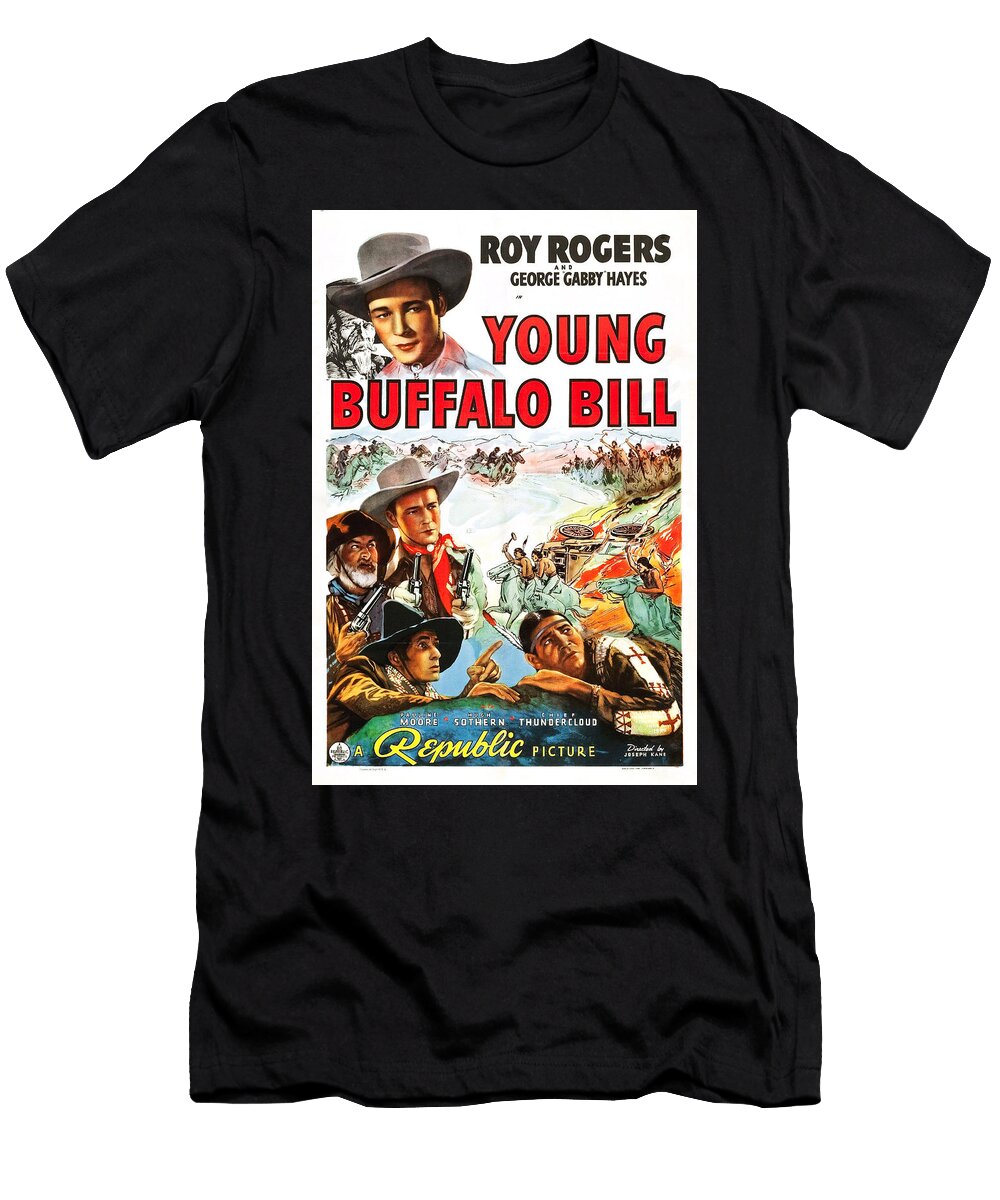 Young Buffalo Bill 1940 Original Movie Poster T-Shirt