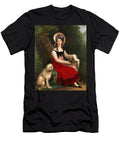 Young Girl with Poodle on a Grassy Bank Anonymous T-Shirt