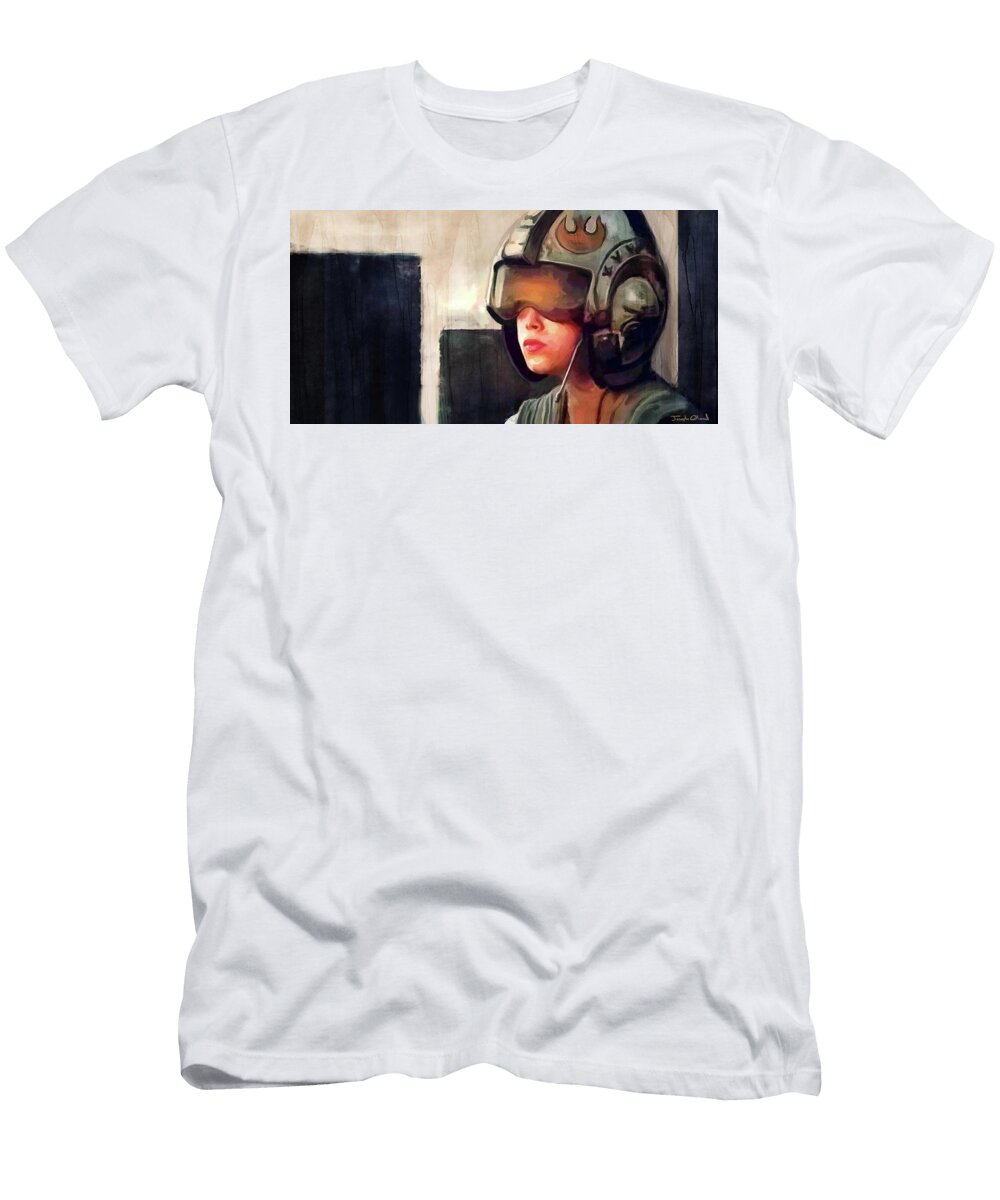Young Rebel Rey Star Wars Joseph Oland T-Shirt