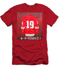 Yzerman the Captain Red Wings Hockey Jersey License Plate Art Design Turnpike T-Shirt