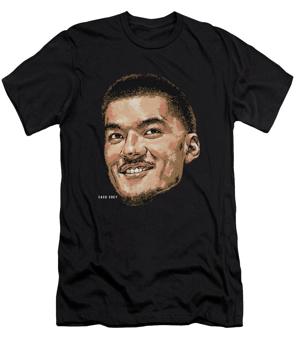 Zach Edey Memphis Portrait Ihsan Sirin T-Shirt